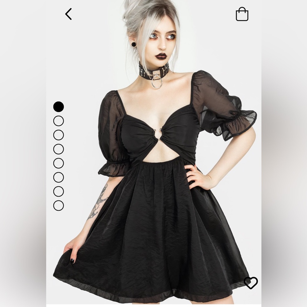 Tiffany organza puff mini dress Disturbia